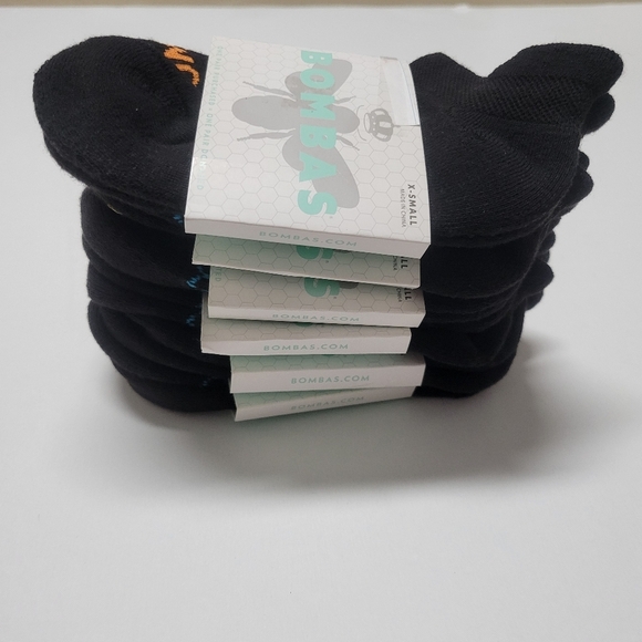 Bombas NWT Black Ancke socks 6 pairs. - Picture 3 of 11